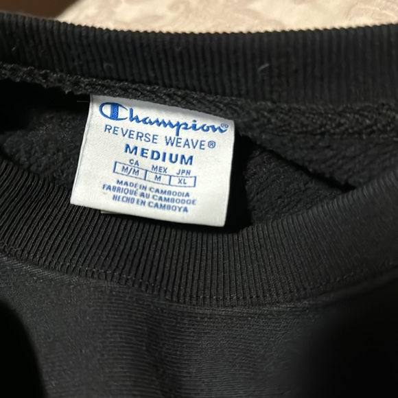 Champion cropped black sweatshirt - Picture 5 of 6